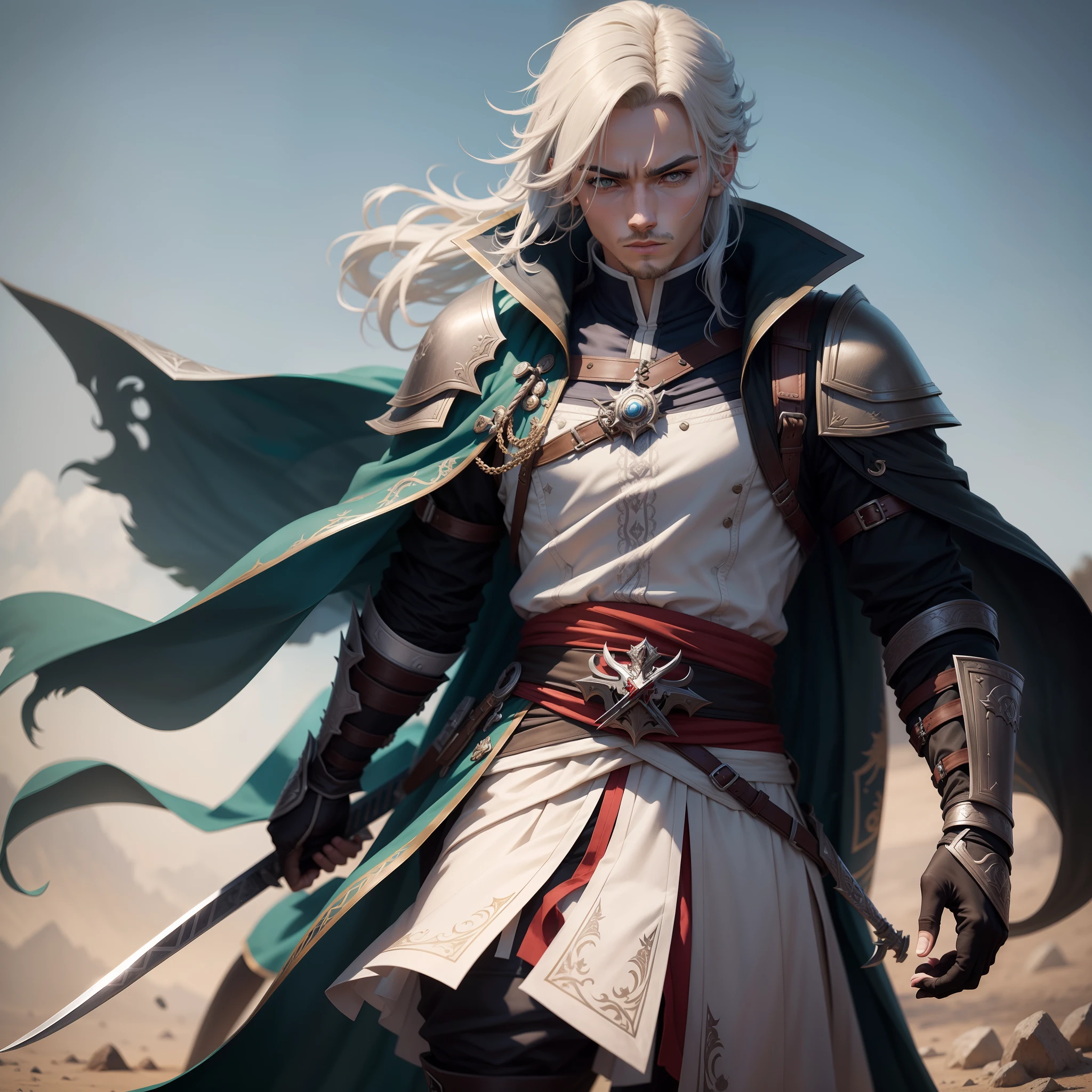 personagem masculino de anime com espada, cara bonito na arte demon slayer, fanart requintada altamente detalhada, bela arte de anime, Arte no estilo de Guweiz, paper awesome wallpaper, bela arte de anime, olhos azuis , personagem da realeza, cabelo curto e preto, fogo, adolescente, alta qualidade, roupa estilo assassin's Creed, sozinho, lone, cabelo curto