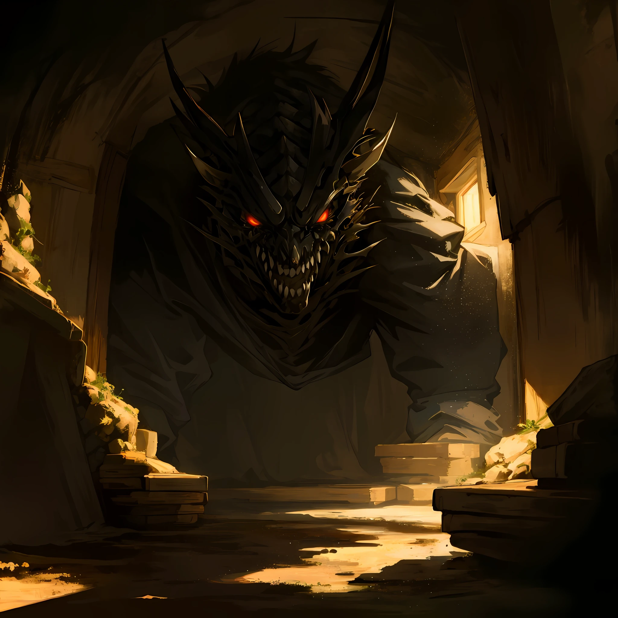 highres, paid reward available, unparalleled masterpiece, terrifying tale, Hansel and Gretel perfect anatomy, good lighting, volumetric lighting, cinematic shadow,