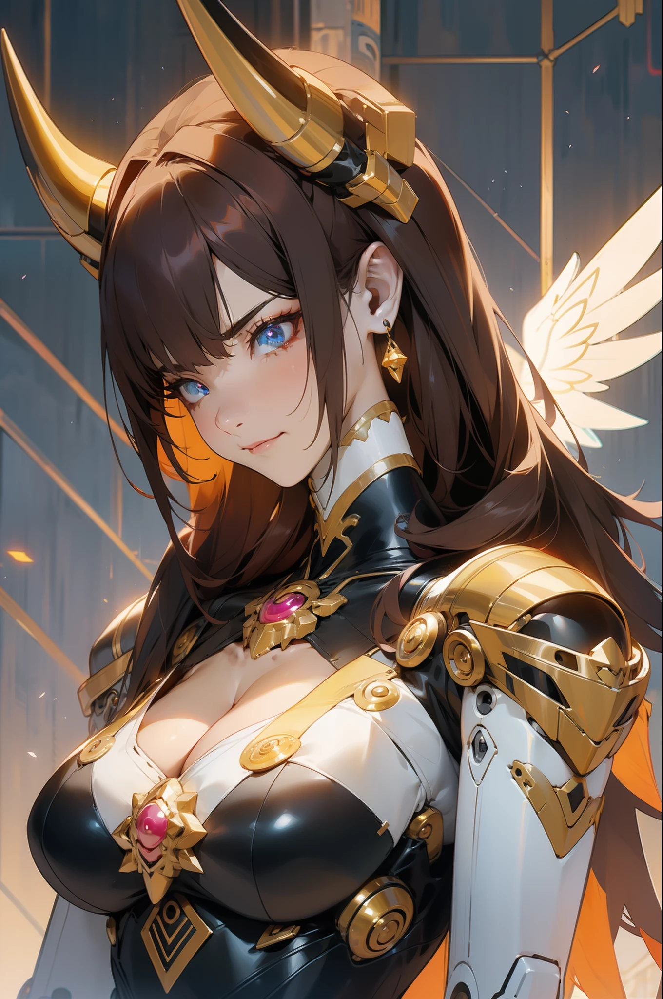 Masterpiece anime robot beautiful ice skin puppet cat girl magic,aesthetic_eyes,Detailed eyes,devil horns,masks,wings,with light glowing,Long-waved rose double-tailed hairy Ter,O cabelo multicolorido,Body detailed,Random very angry face,详细的脸,Saenyo Ancalagon anthropomorphizes the majestic guardian|sportrait |Fine obsidian and lava armor |cinmatic lighting |intricate filigree metal design |8K |unreal-engine |rendering by octane |aesthetic_eyes,Detailed eyes,Body details,ahegao,详细的脸,highly detailed,Fantasy Background,Blushlush,cat_ears_earrings hair_Ornament High Resolution Jewelry Triple_earring,Detailed all,solo person,Fighting posture,Magic Circles,electrified,lightning effects,Ray traching,Detailed all,Show your ability A.I,4K Ultra HD。 Add a full face mask,The mouth and nose are covered with a mask,Glowing eye particles glow, 4k wallpaper, Robot women,gigantic cleavage breasts