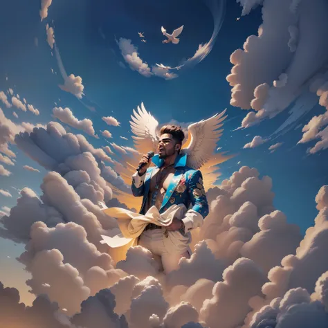 as a famous brazilian singer gabriel diniz is a singing angel floating among the clouds in the sky just like divine angels, he h...