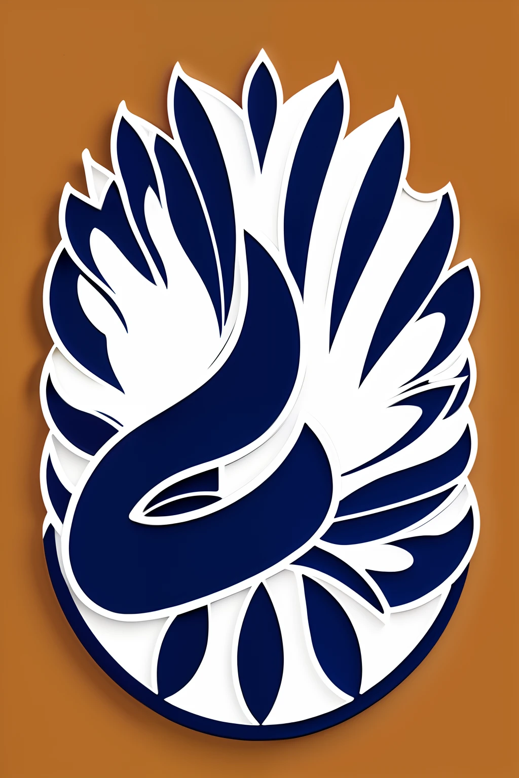 Logo reminiscent of the figure of shiny rubber gloves、