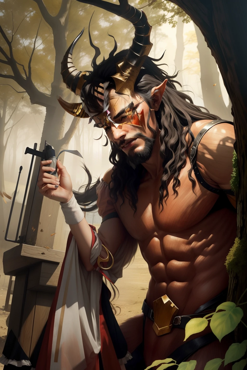 remove the horns, remove the girl