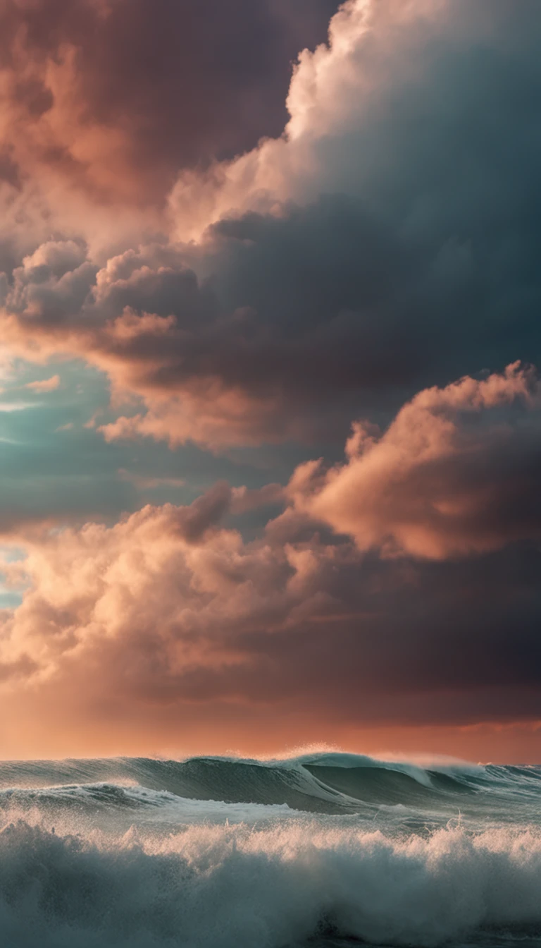 The wind and clouds are surging, and the waves are raging