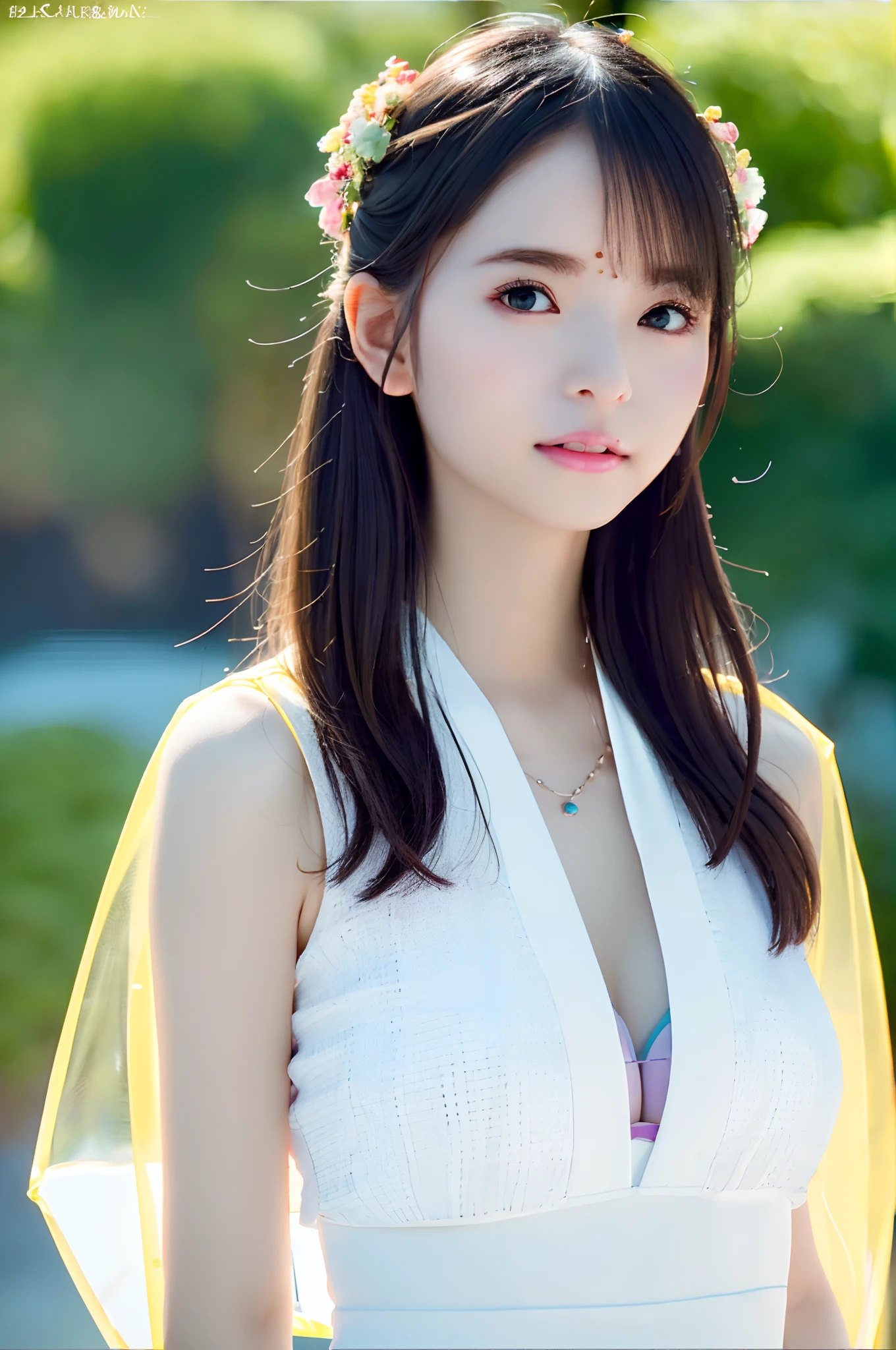 Best quality,k hd,4k,8k ,white skinned, Real human skin, (detailedface), Goose egg face, pores, 超高分辨率, (8K, RAW photo, Photorealistic:1.4),Sun exposure, 1girll, Slim, (Look at the audience with the happy eyes of the goddess of tranquility:1.2), ( Gloss on lips, eyeslashes, Glossy face, Best quality at best, 超高分辨率, Extensive illumination), oversized jacket, FASHION UNDERWEAR,Excitation, view over city,Oversized breasts,爆乳