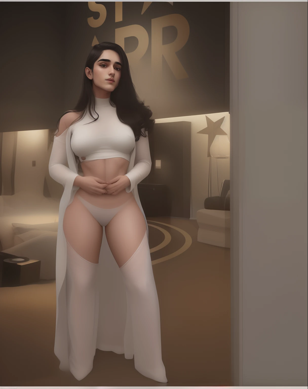 Mathira with his realistic face and sexy body female