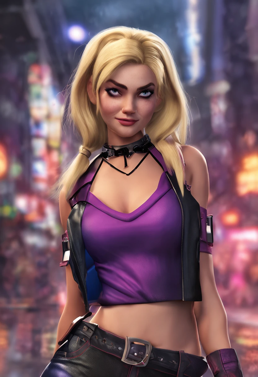 Realistic, Blonde Hair, Anime, Harley Quinn, Gotham City, Dancing