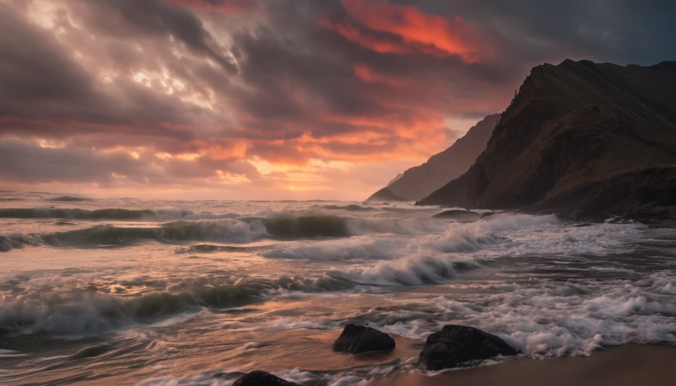 The wind and clouds are surging, and the waves are raging, Air Force Wing
