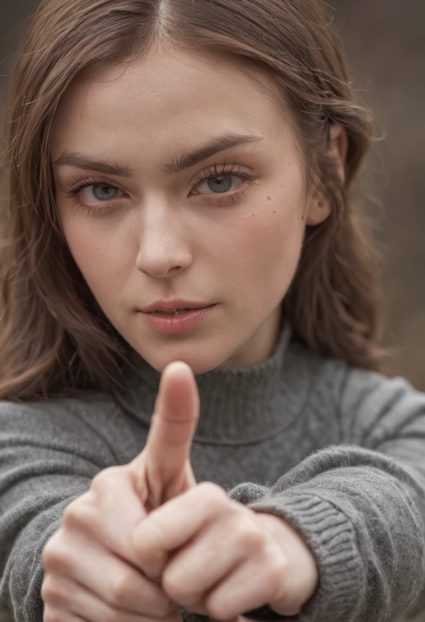 Finger pointing down