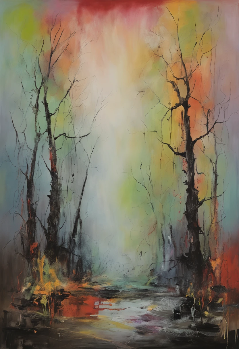 spooky forest of the damned, black tones