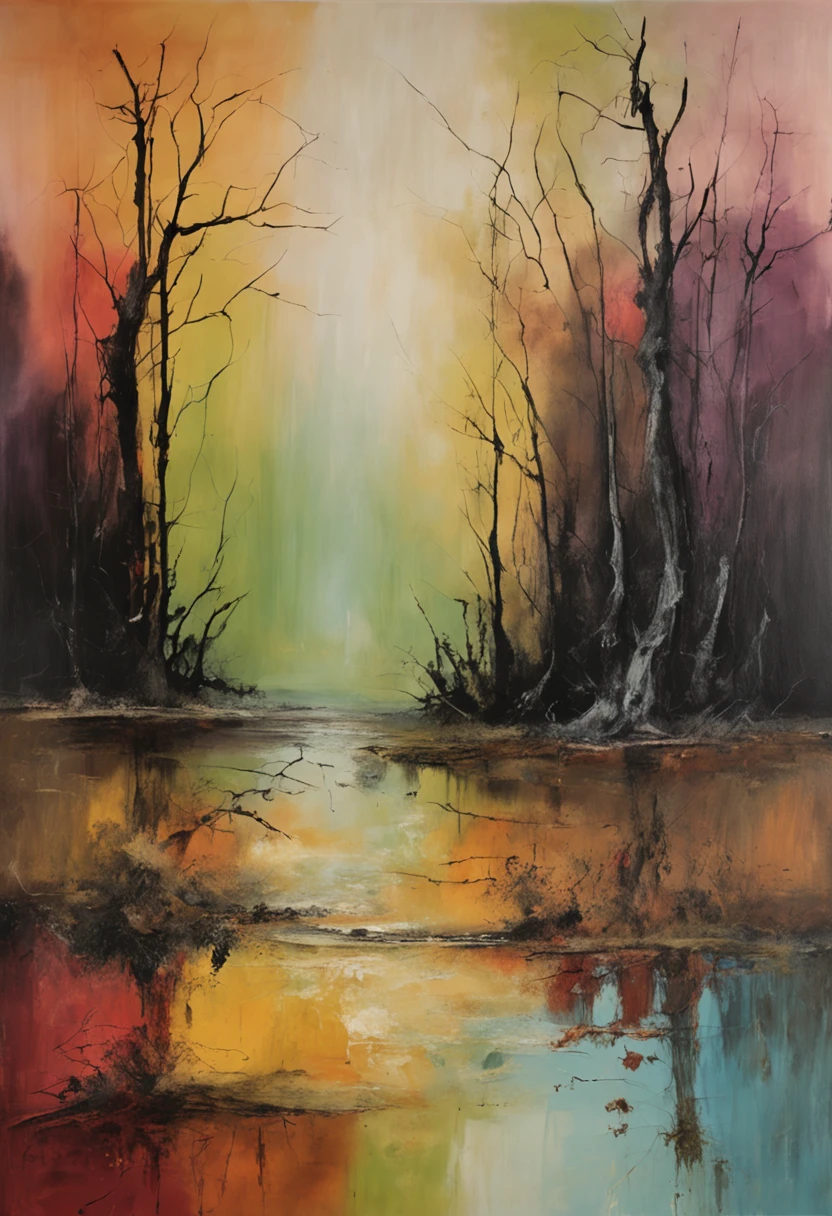 spooky forest of the damned, black tones