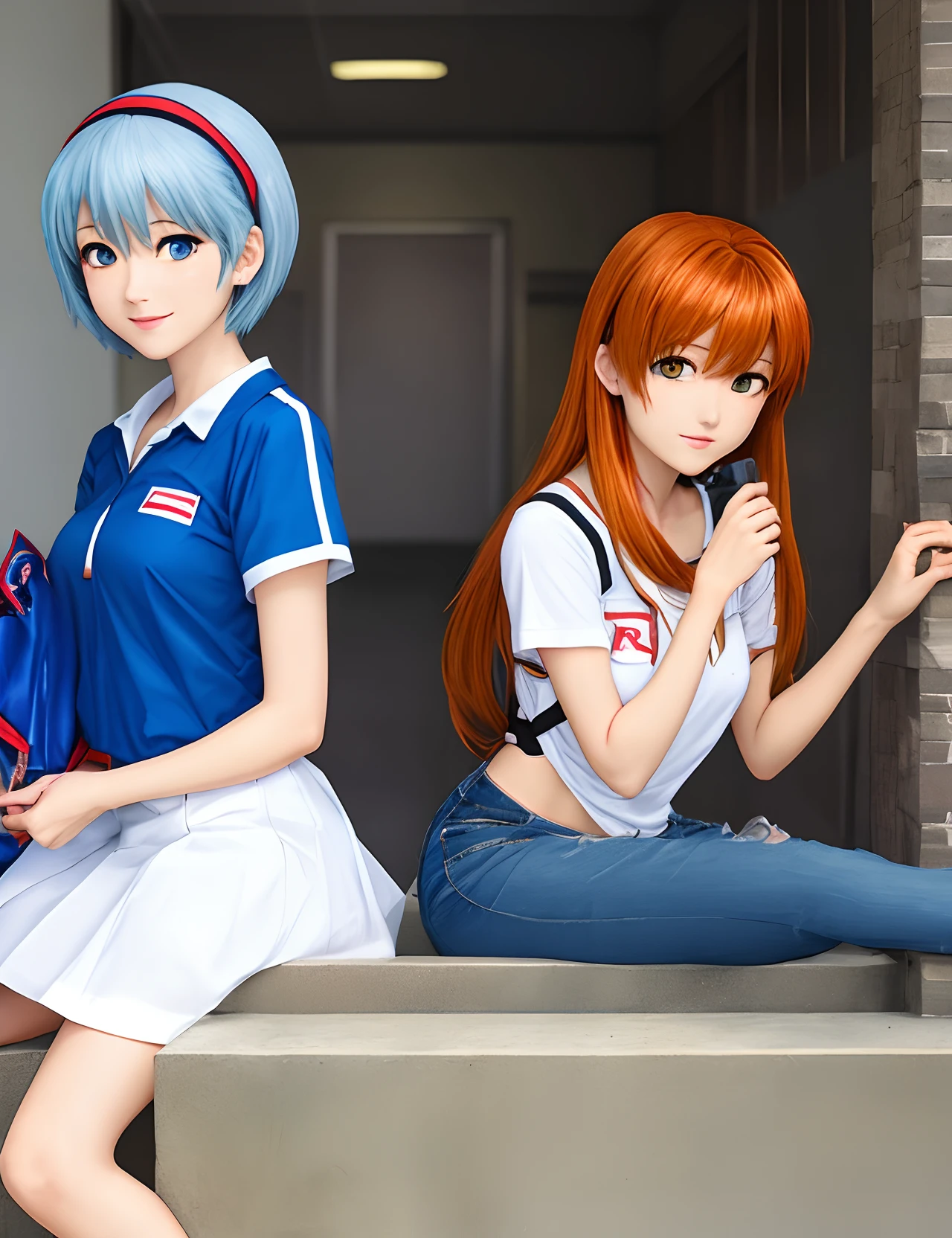 Rei ayanami e Asuka Langley