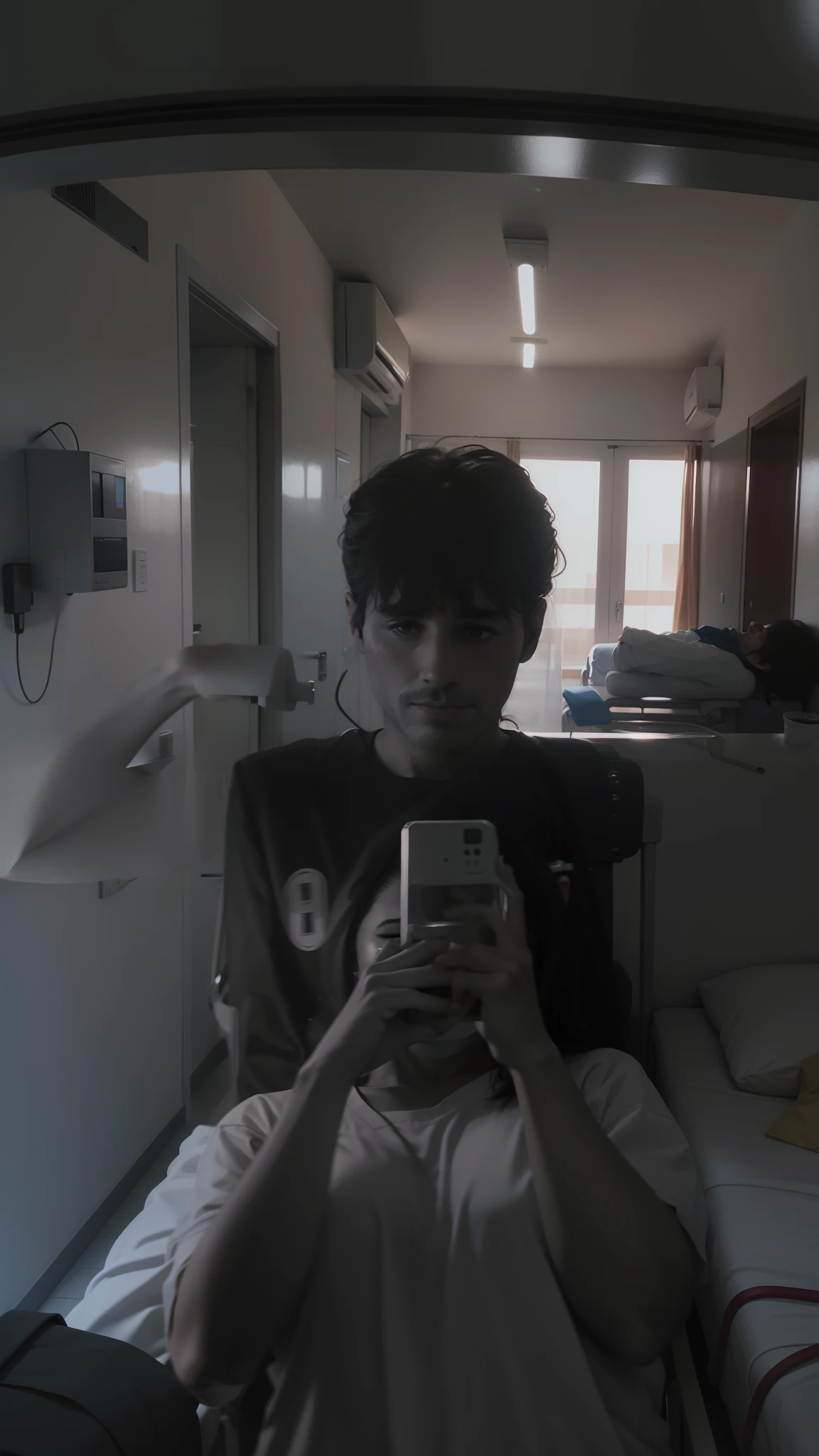 No hospital tomando vacina