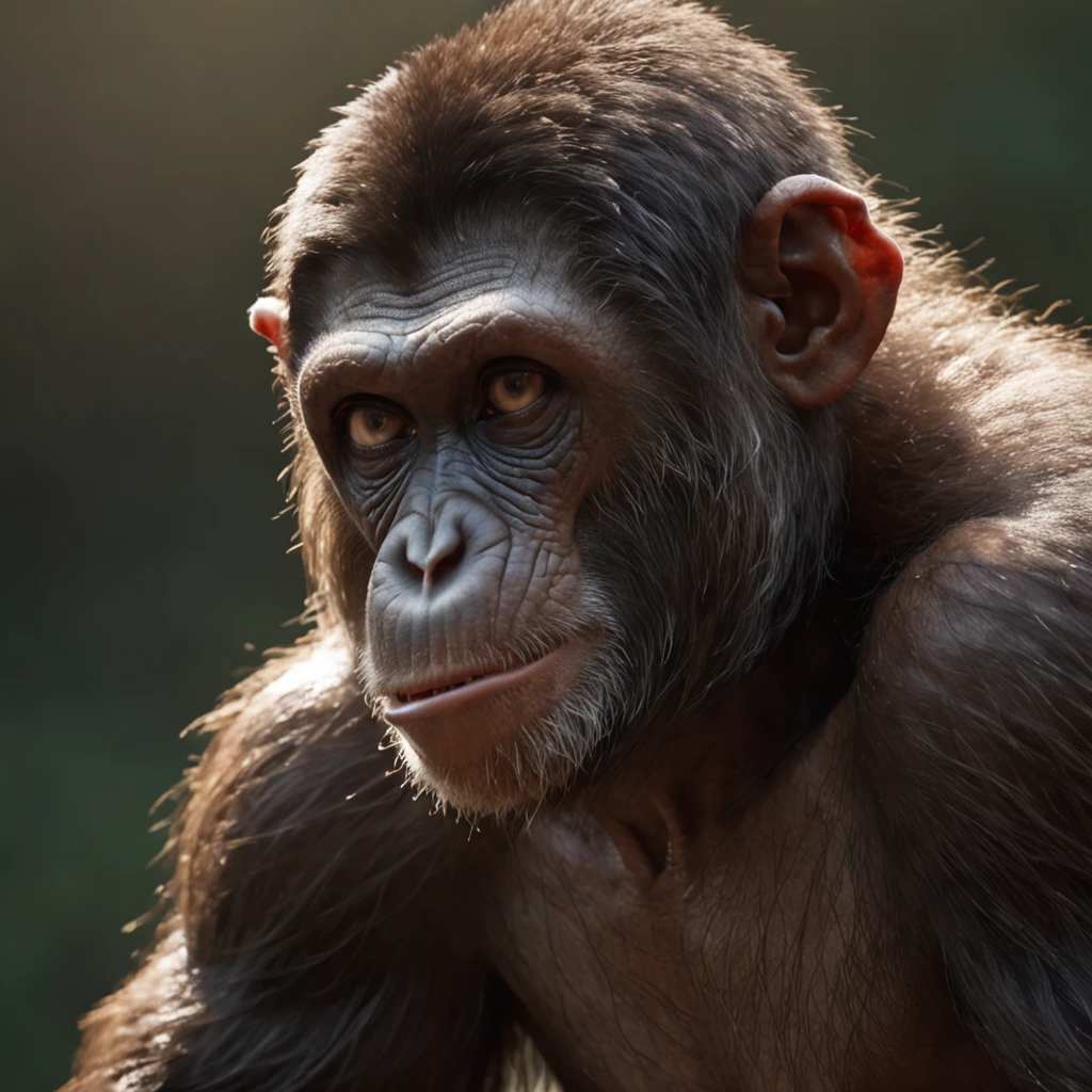 (Professional 3D rendering:1.3) de (Realistic:1.3) Foto de arte mais bonita do mundo,Apresenta macacos suaves e brilhantes, ((Epic hero fantasy rough muscular monkey wet hero angry look and fierce expression in dynamic pose, fantastic location, majestoso ambiente desordenado)), corpo inteiro 8k unidade render, action shot, poros da pele, very dark lighting, sombreamento pesado, circunstanciado, Rosto detalhado, (vibrante, fotogrdeia realista, Realistic, Dramatic, Escuro, foco nítido, 8k), (intrincado:1.4), decadente, (altamente detalhado:1.4), pintura digital, rendering by octane, art stations, Conceito-Arte, liso, foco nítido, illustration, germe da arte, (Loish:0.23), Wlop Ilya Kuvshinov, e Greg Rutkowski e Alphonse Mucha Gracias, (global ilumination, studiolight, Light Volumetric), chuva forte, floating particles, patife, fantasia, Onze, corpo inteiroesbian, ((Fundo escuro e antigo da cidade:1.3)),CGSesociedade,art stations