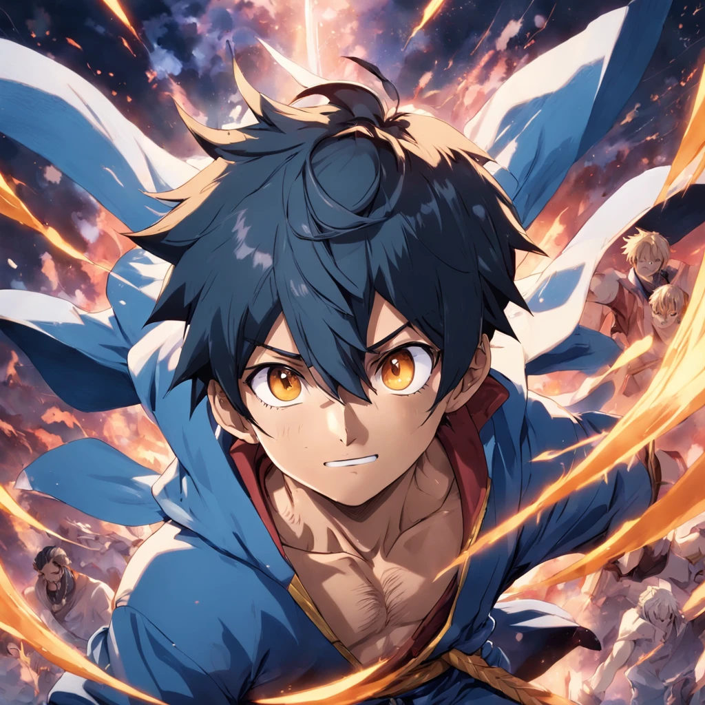 close-up, 1 male avatar, one piece style