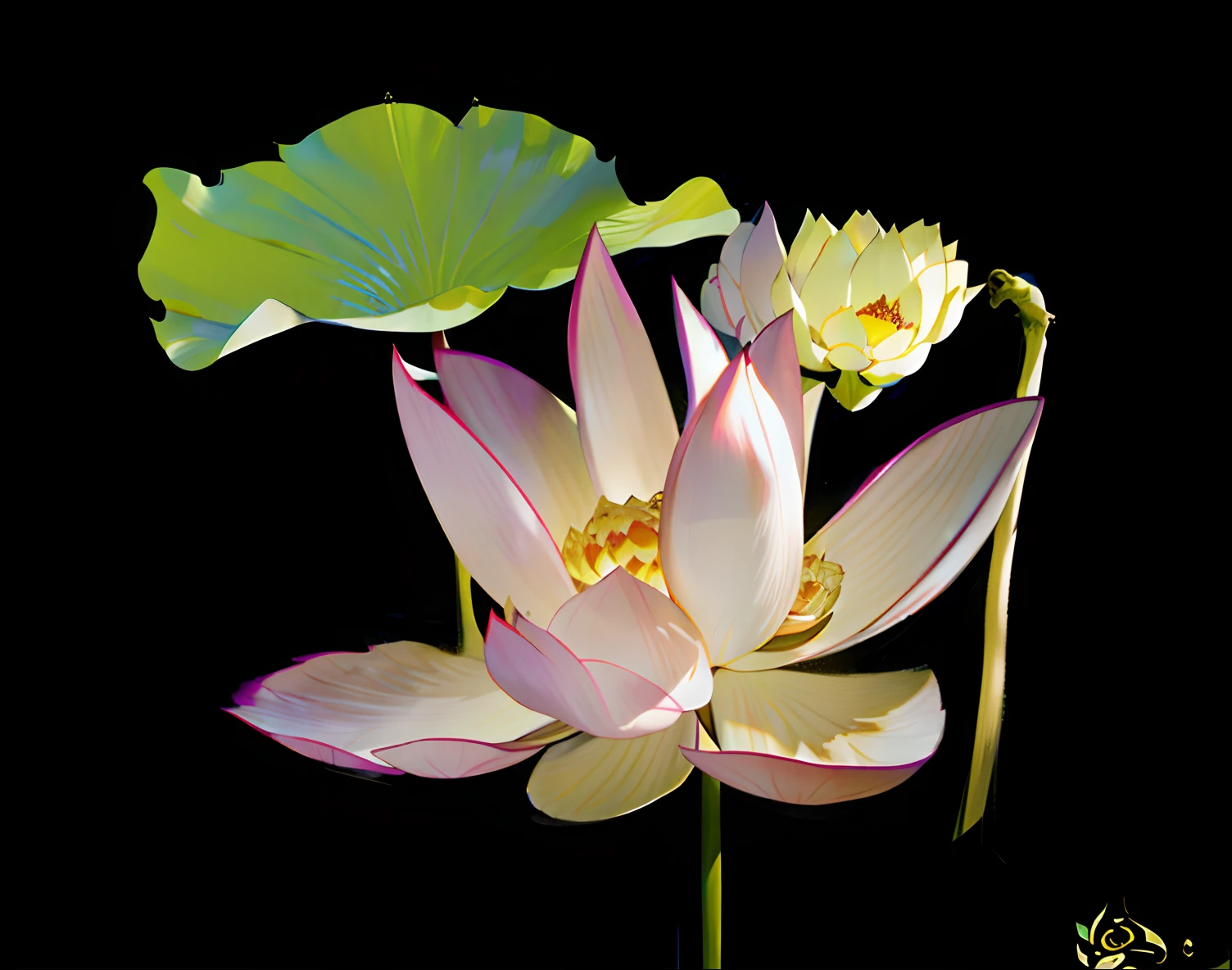 lotuses，The movie is extremely light，More refined details