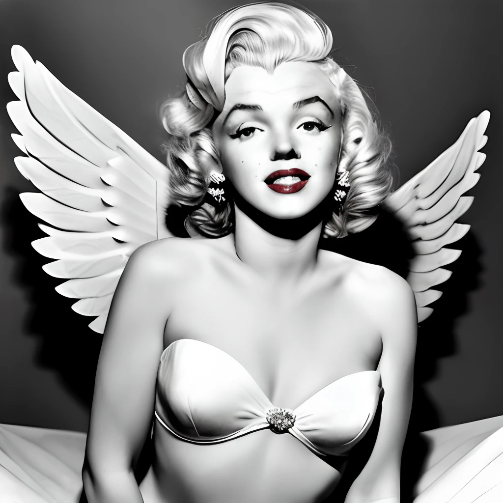 winged marilyn monroe