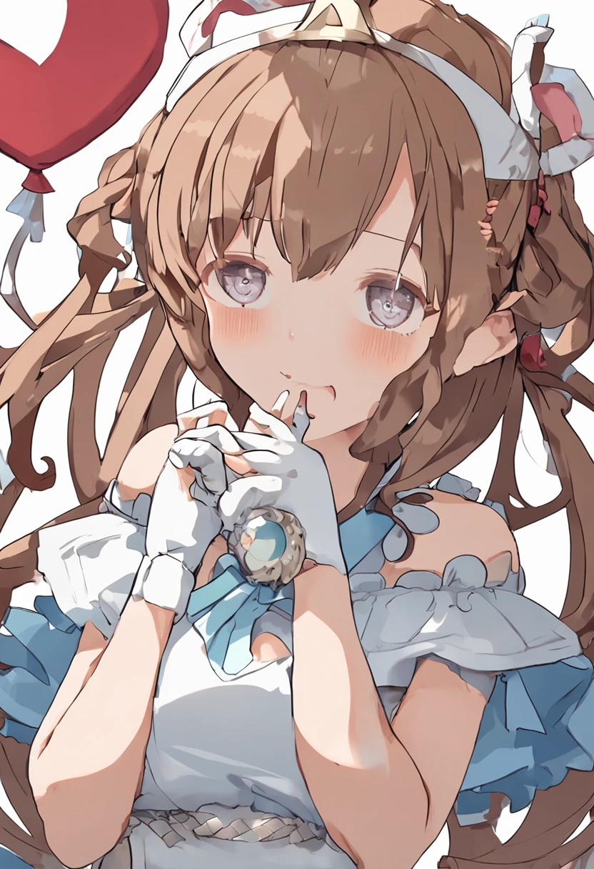 light brown hair, mole under mouth, maid headdress, shiny hair, hime cut, heart-shaped pupils, wince, tears, aqua eyes, crying with eyes open, kemonomimi mode, open mouth, shy, blush, sleepy, sad, tongue out, pain, crying, unconscious, moaning, heavy breathing, endured face, saliva trail, Surrealism, high detail, anime, anime style, chiaroscuro, cinematic lighting, ray tracing, stereogram, close-up, UHD, masterpiece, retina, ccurate, anatomically correct, textured skin, super detail, high details, high quality, award winning, best quality, highres, 16k