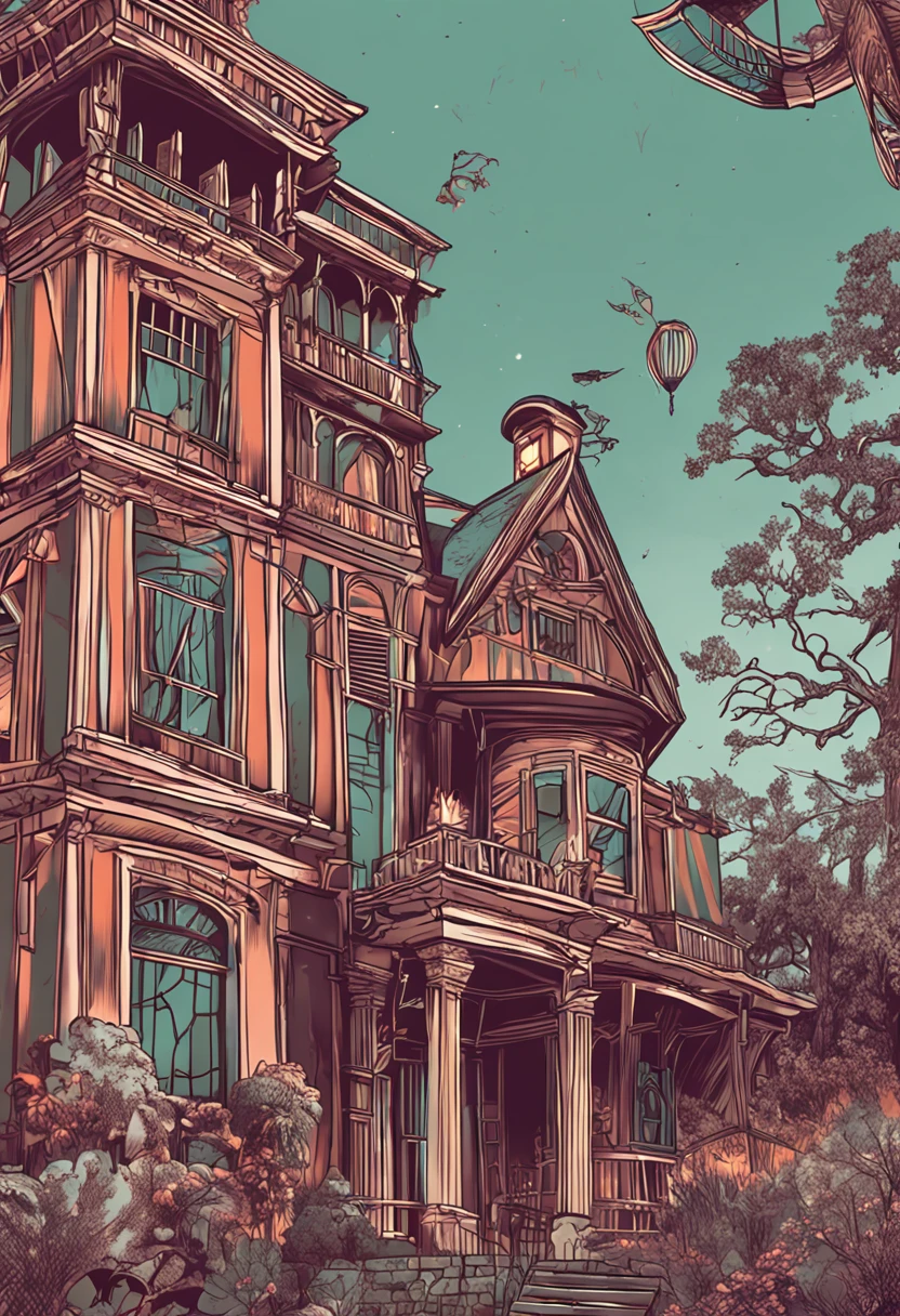 Welcome to the Enchanted Manor, where mysteries await. You're trapped and face two perplexing options:
