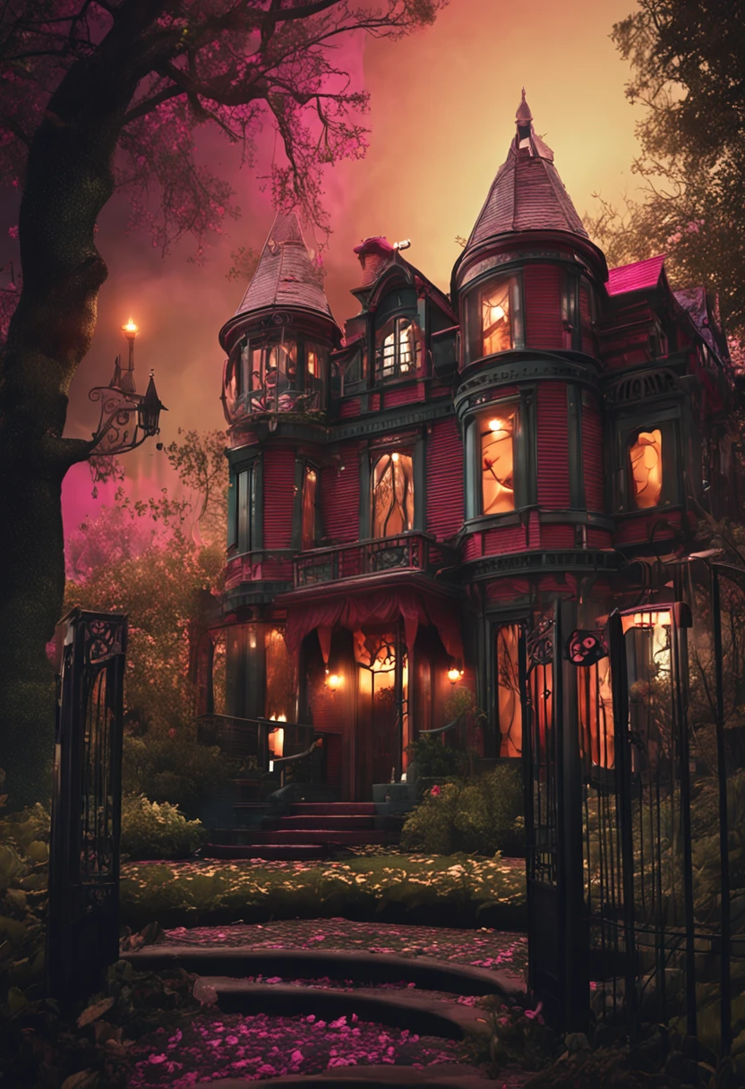 Welcome to the Enchanted Manor, where mysteries await. You're trapped and face two perplexing options: