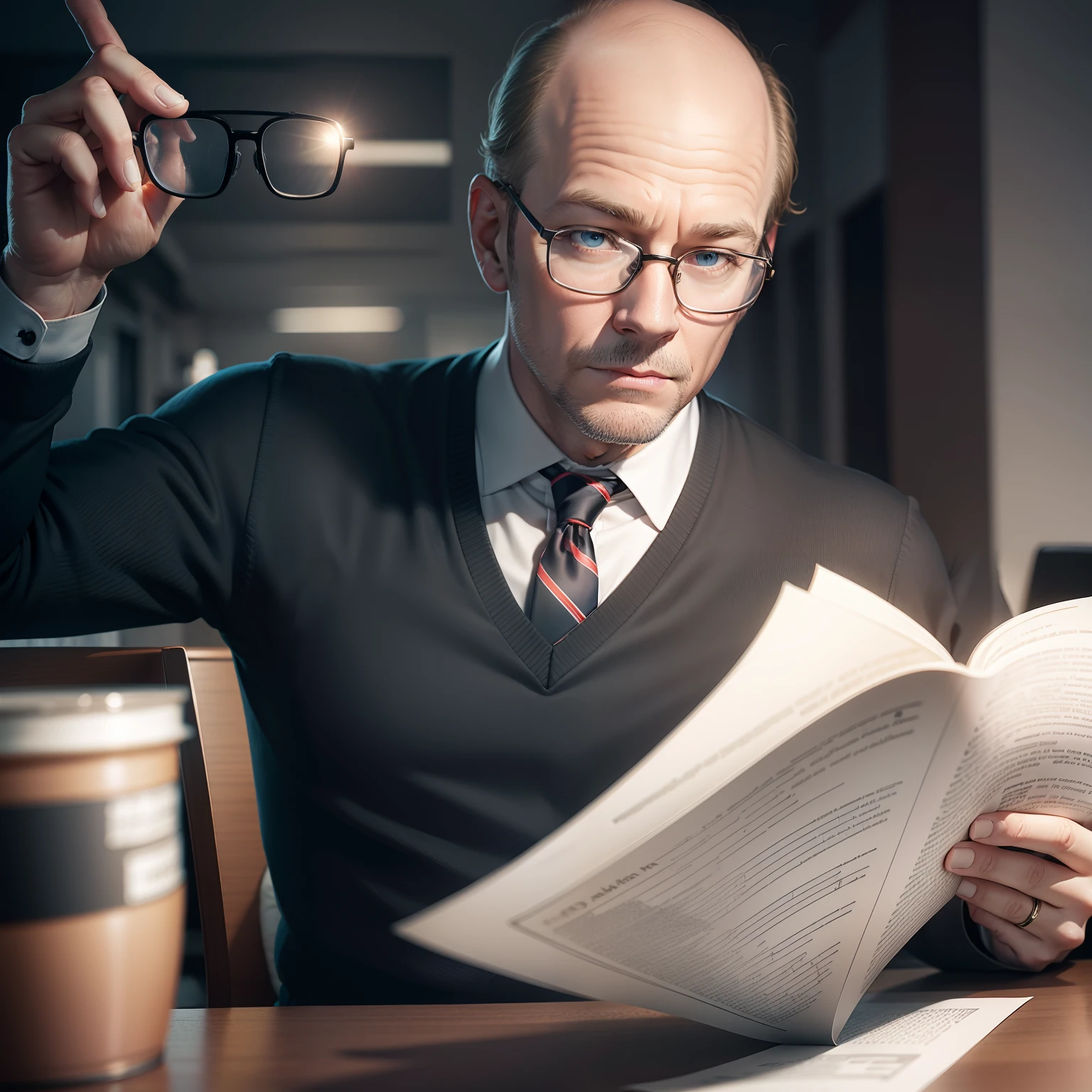 Al Heisen reading glasses
