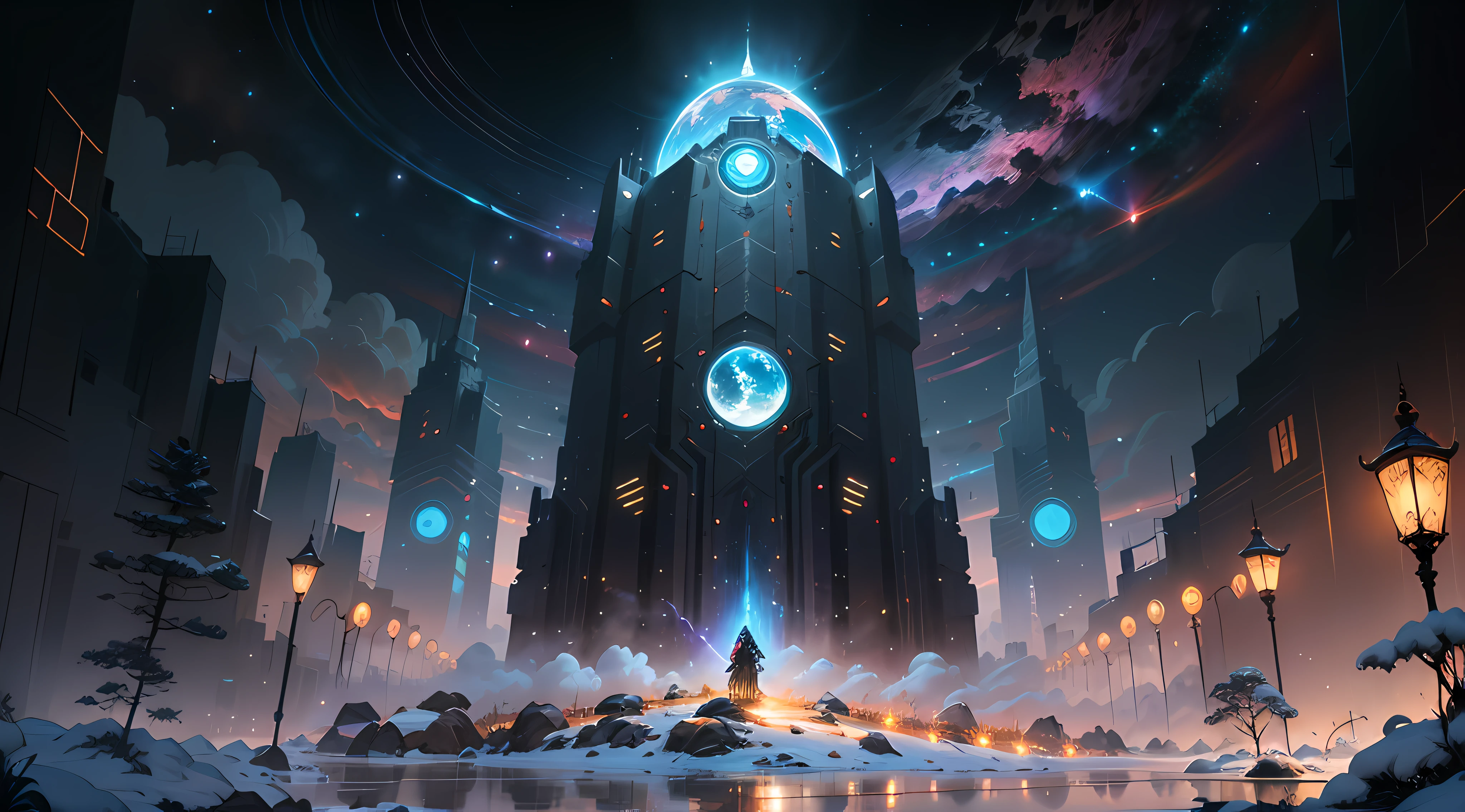 ((Best quality)), ((masterpiece)), (highly detailed:1.3), 3D, In a distant future where the boundaries between science fiction and fantasy have dissolved, the world is a tapestry of awe-inspiring wonders. Enter a universe where magic and technology coexist in harmony, shaping the destiny of civilizations across vast reaches of space.At the heart of this realm lies the Celestial Nexus, an intergalactic hub of mystical energies and technological marvels. Here, arcane knowledge intertwines with cutting-edge science, giving rise to a society where spaceships are imbued with the power of ancient spells, and technology is augmented by the mystic arts.Embark on a grand odyssey as a young explorer, destined to unravel the secrets of the Celestial Nexus. As you traverse the uncharted realms of the cosmos, encounter diverse civilizations teeming with beings who possess extraordinary abilities. From the ethereal Elven Spires, where the art of interdimensional travel is perfected, to the cybernetic enclaves of the Android Conglomerate, witness the tapestry of life as magic and technology intertwine.Unleash your latent powers as you become attuned to the energies that flow through the Nexus. Harness the ancient incantations of forgotten sorceries to propel your starship across the vast expanse of the cosmos. Engage in epic battles against cosmic abominations and interstellar tyrants, wielding enchanted weapons infused with futuristic enhancements.As you delve deeper into the enigmatic realms of the Celestial Nexus, uncover the origin of this harmonious fusion of magic and technology. Discover the ancient prophecies that foretell a cataclysmic event threatening to tear apart this delicate balance. Unite with a band of extraordinary beings, each possessing their own blend of magical aptitude and technological expertise, to embark on a perilous quest to save the Nexus from imminent destruction.In this epic saga, your choices will shape the fate of worlds, as the boundaries between science and sorcery blur. Will you strive to maintain the delicate equilibrium between magic and technology or plunge headlong into uncharted territories, seeking to redefine the very fabric of reality?Prepare to be enthralled by the limitless possibilities of the Celestial Nexus, where science fiction and fantasy meld into a sublime symphony of adventure, where the cosmos itself becomes the canvas for your journey,HDR (High Dynamic Range),Ray Tracing,NVIDIA RTX,Super-Resolution,Unreal 5,Subsurface scattering,PBR Texturing,Post-processing,Anisotropic Filtering,Depth-of-field,Maximum clarity and sharpness,Multi-layered textures,Albedo and Specular maps,Surface shading,Accurate simulation of light-material interaction,Perfect proportions,Octane Render,Two-tone lighting,Low ISO,White balance,Rule of thirds,Wide aperature,8K RAW,Efficient Sub-Pixel,sub-pixel convolution,luminescent particles,