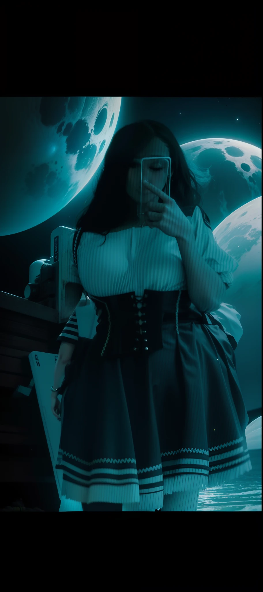 Eu na lua