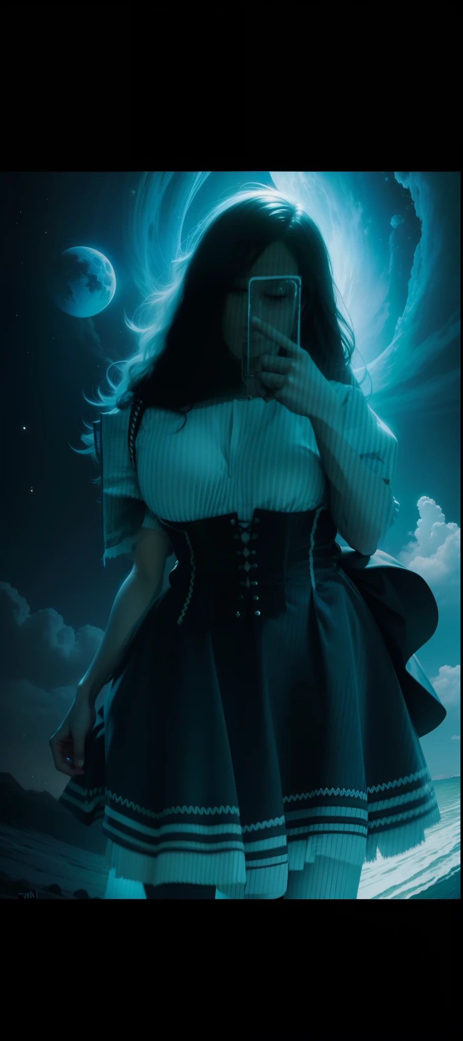 Eu na lua