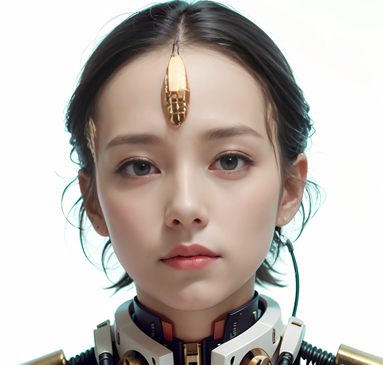 top-quality、masterpiece、超A high resolution、(Photorealsitic:1.4)、Male robot、Electromechanical、((super realistic details))、globalillumination、Shadow、octan render、8K、ultrasharp、metals、Details of complex ornaments、Japan details、highly intricate detail、Realistic light、CGSoation Trends、Facing the camera、neon details、Mechanical limbs、blood vessels connected to tubes、Mechanical vertebrae attached to the back、mechanical cervical attaching to neck、sitting on、Wires and cables connecting to the head、Gundam、Small LED lamp、