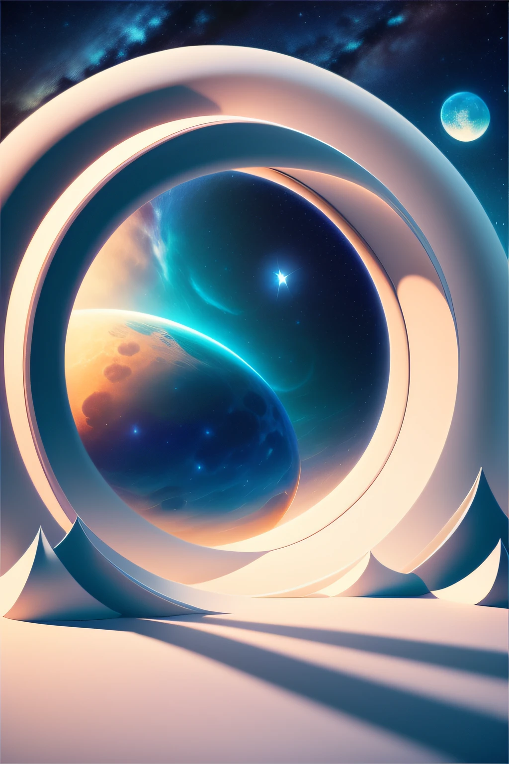 cola exists, planetarium, sky, fantasy, {{{giant Jupiter}}}, blue, {{{huge Jupiter}}},{{{masterpiece}}}, {{the best quality, super fine illustrations, beautiful and delicate water}}, {{very delicate light}}, starfall, clean sky, night sky, night, depth of field,{{{Two moons}}}, Giants, Megaphobia, {{extremely detailed CG unity 8k wallpaper}}, {ultra-detailed}, {extremely delicate and beautiful}