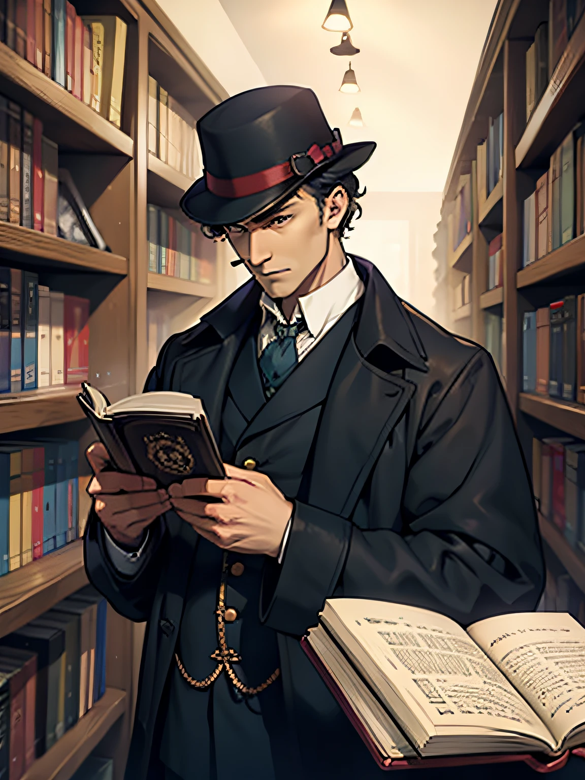 sherlock holmes,Books in hand