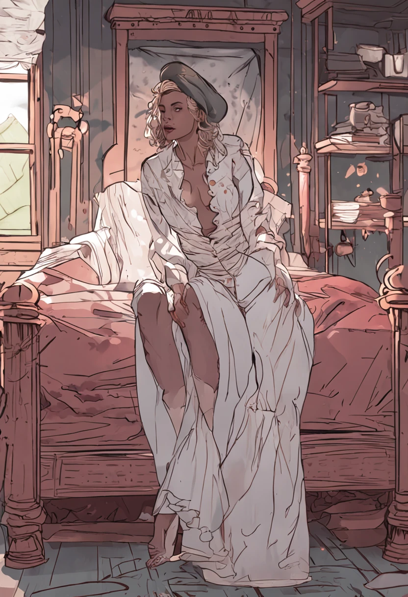 lying on bed,Slave costumes,rough breath,Tongue sticking out,Sweat,Blush,There is a viscous white liquid on the chest