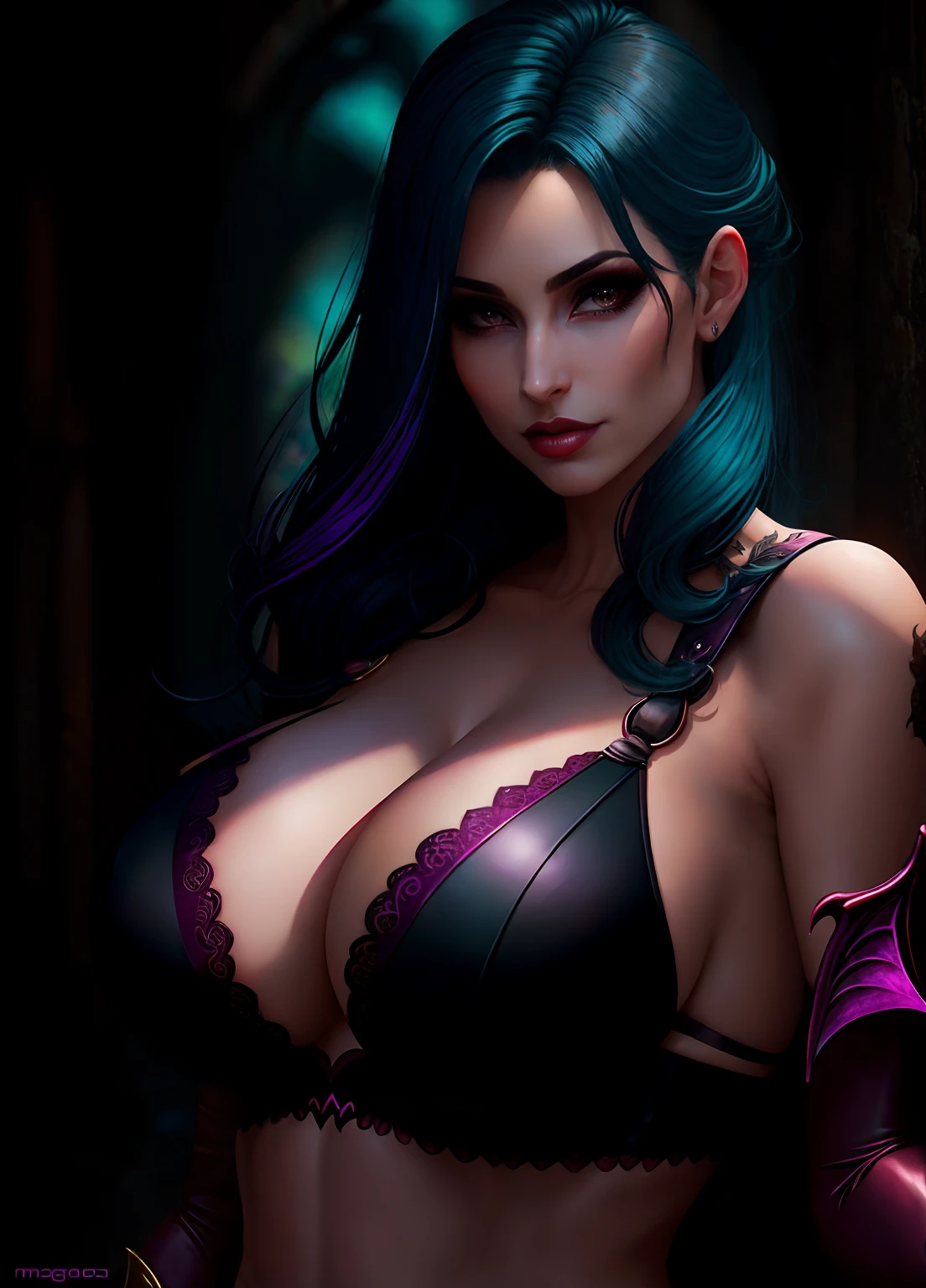 Morrigan, sexy, obra prima, succubus, 8k, ambiente mais claro, sozinha, cabelos longos,