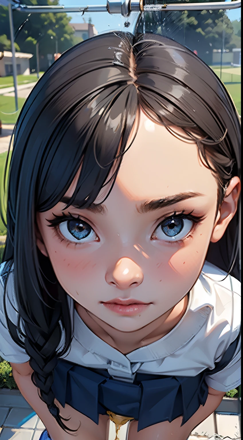 (masterpiece, 16k,8k,4k ,ultra detailed:1.1),(beautiful face:1.1),(1girl:1.1),yo,super model,(lift skart:1.5),(peeing:1.5),(embarrassed:1.2),school uniform