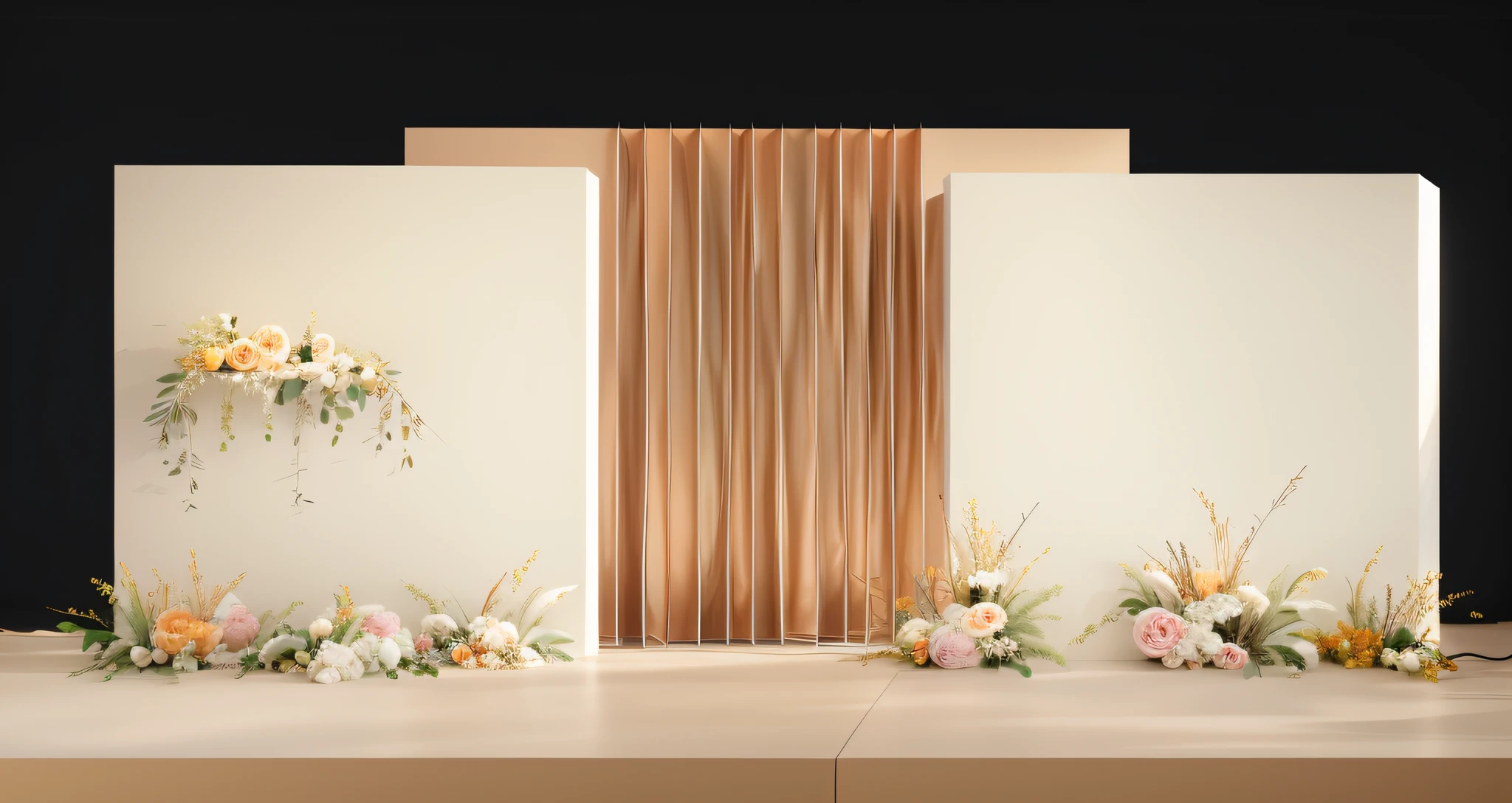 8K level quality,Ultra-clear,Golden,opulent,lamp lights,Wedding renderings,Interior design,3Drenderingof,hyper HD,Lots of small flowers,exquisite lighting and shadows,Detail portrayal,ultraclear,depth of fields, paying homage,Interior design, Ultra photo realsisim, RAW photogr, Sharp focus, Lots of colorful flowers,Wedding banquet hall,Wedding design,tmasterpiece, 8K, tmasterpiece,Ultra photo realsisim,32K,Very detailed CG unity 8K wallpaper,best qualtiy,exquisite lighting and shadows,Detail portrayal