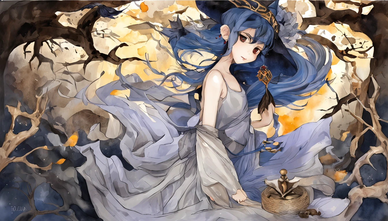 masterpiece, top-quality, masterpiece, (1 boy), (LLChar), Evil Witch, Dark energy, Void, Eyes of the Sky, (Very evil), Dark Magic, dark forest, Negative energy, Hell, Void, stele, A dark-haired,