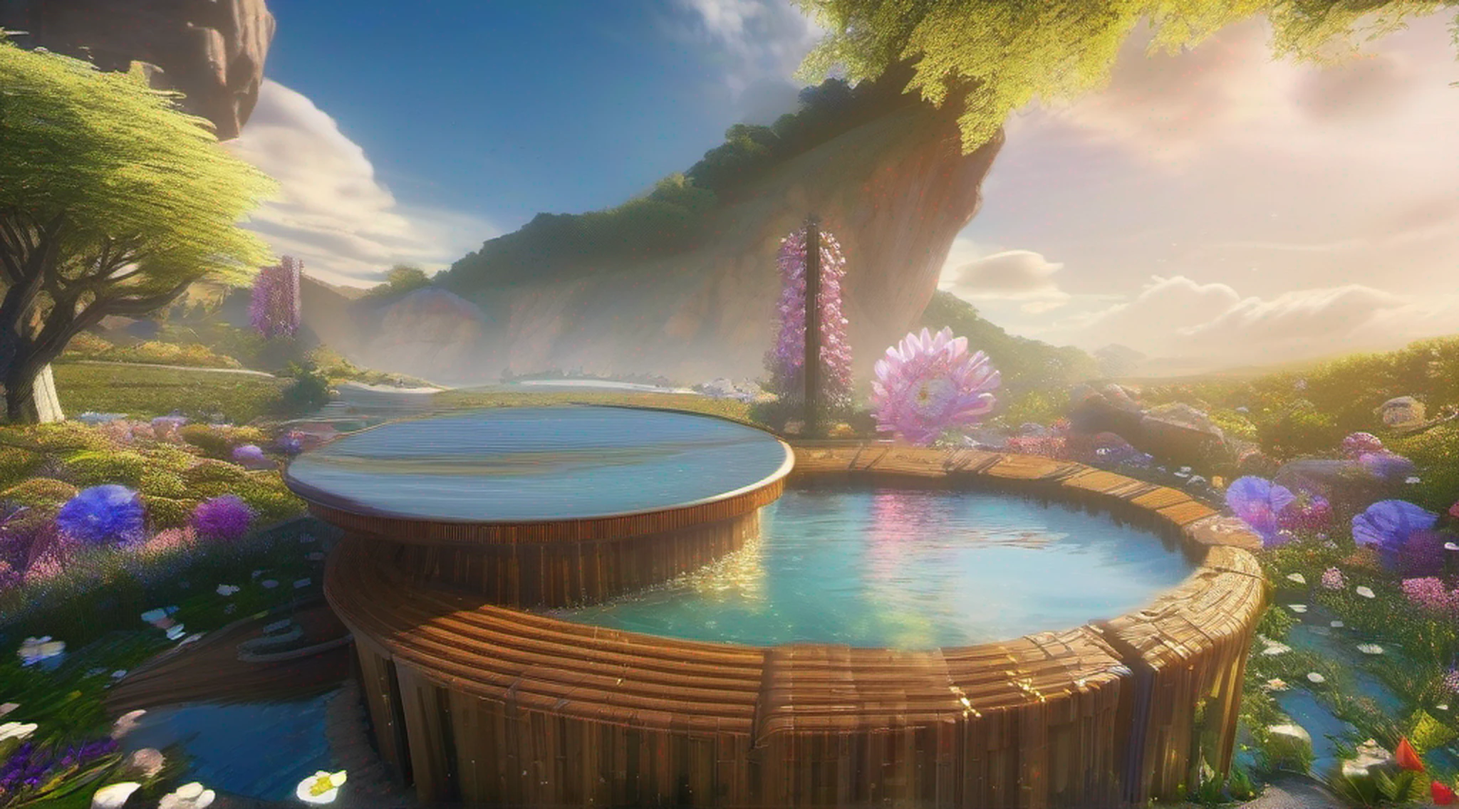 ccurate, best quality, masterpiece, UHD, high details, award winning, (Amazing:1.1), (Surrealism), Conceptual art, Verism, cinematic lighting, floating island in the sky, (((beautiful flower garden))), Horizon, blue sky, paradise scenery, flowers, wind flow, (((fantasy))), frontier, (magnificent space), blurry foreground, bokeh, Hasselblad, lens flare, beautiful school girl, (17 yr old), ((((full body)))), from behind, she is floating, without looking at me, (((wearing school uniform))), black eyes, black hair, (floating hair), ((8 life size)), detailed hairstyles, detailed bodyline, anatomically correct, cute face, ((accurately portray her)),