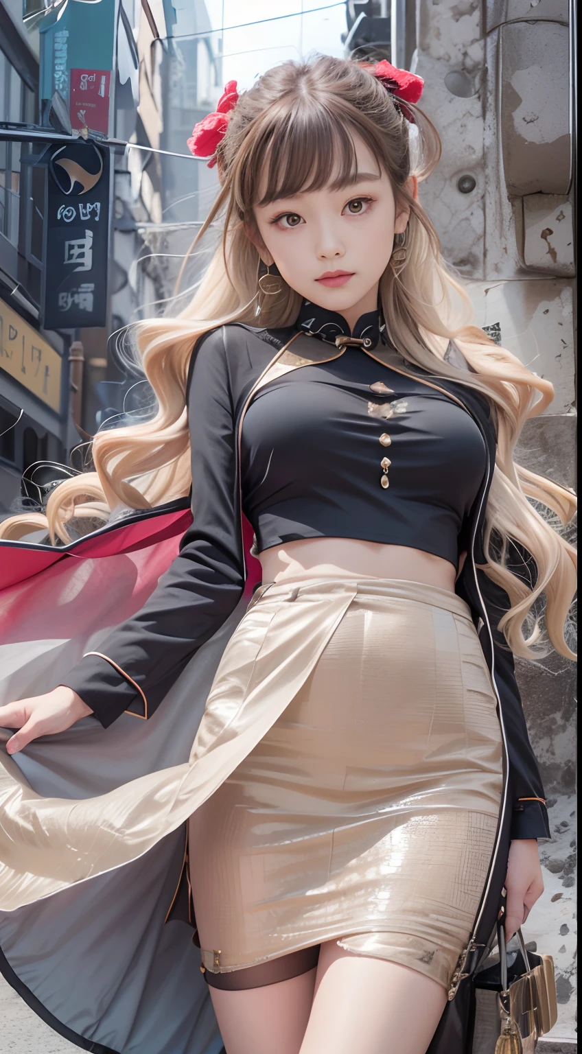 (tmasterpiece,k hd,hyper HD,16k)brunette color hair,15 year old girl,Multi-layer gauze skirt,Emphasize the lips,blusher,Soft lips,Glossy lips,,Soft hair like slippery silk,Sparkling,Almost reluctant to look away,She wears a suspender cheongsam!Imagine that,She just wore a suspender cheongsam to shop in the bustling Sanlitun,One can't help but want to take a closer look。Take a closer look, desi,Her belly pocket is quite stylish,The skirt flutters in the wind,It's like adding a touch of energy to the whole street,Crocodile skin train,A sneak peek angle,(From the angle below),Sit in a train crocodile leather seat,sitting in front,Zoom camera,head portrait,Head down and sleepy-eyed,Look at the ground, best qualtiy, hyper HD, (realisticlying:1.4),, A high resolution, the detail, RAW photogr, Sharp Re, Nikon D850 Film Stock Photo by Jefferies Lee 4 Kodak Portra 400 Camera F1.6 shots, Rich colors, ultra-realistic vivid textures, Dramatic lighting, Unreal Engine Art Station Trend, cinestir 800,