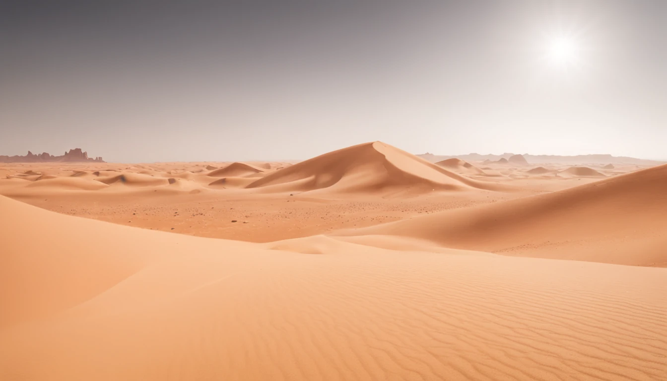 concept-art ((Vast desert)),oasis in the desert.Desert cactus ,sprawling，Empty，（Sand），（NOhumans），desolated，blurryforeground，depth of fields，k hd，Detailed details，Best picture quality，Light and shadow effects，Movie special effects， Digital artwork, illustrated, painting of a, Matte painting, Highly detailed，A mirage in the distance