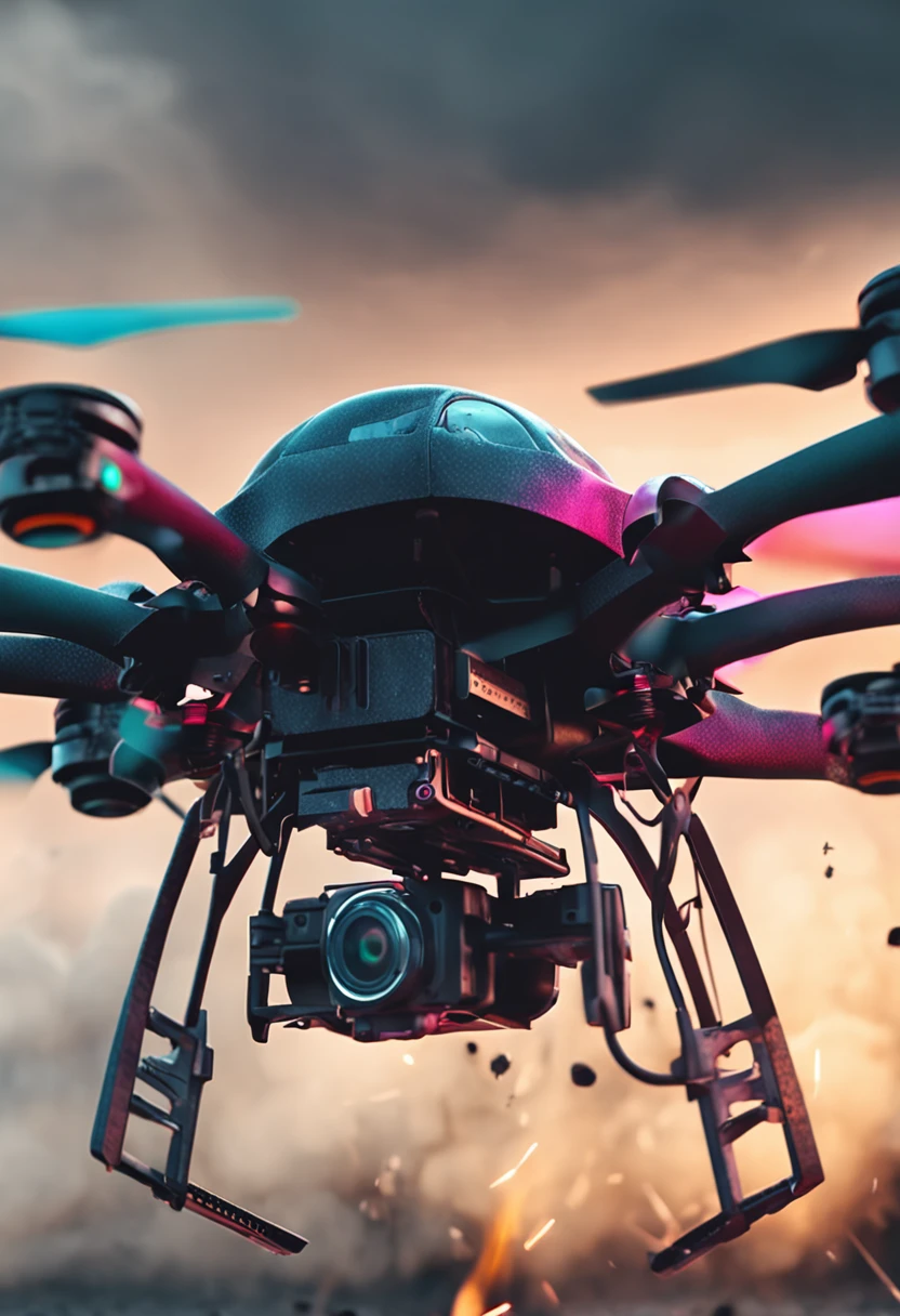 Drone explosion