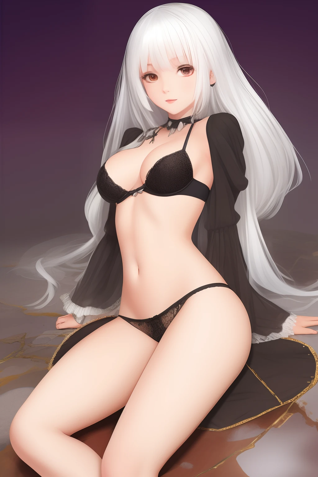 One meter five white hair, loli has three breasts, has three legs, color-colored pose, tea sprinkled on panties