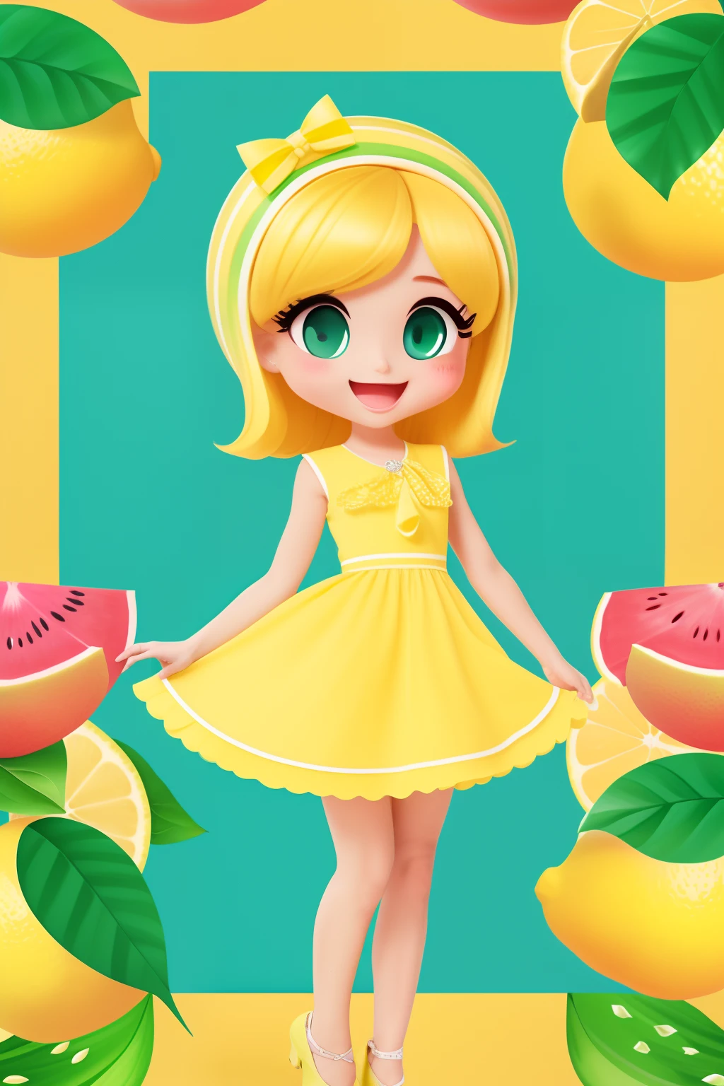 Cartoon character, lemon drop