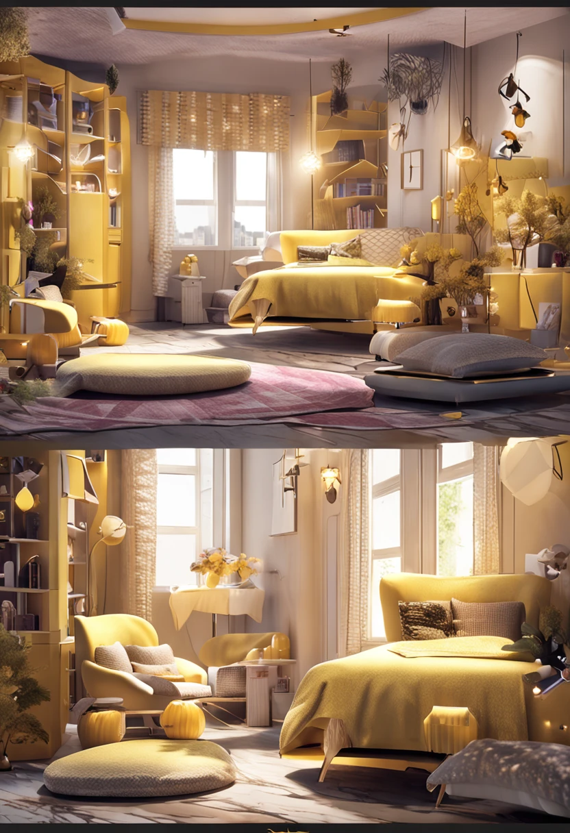 Little Bee IP,3D model rendering,Exquisite and good-looking IP,There are styling ones