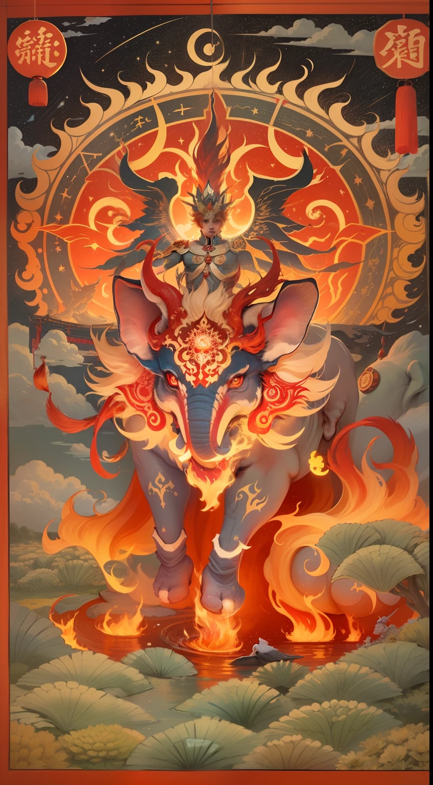 Suzaku, also known as Vermilion Bird, is one of the four elephants and one of the four spirits of the sky in traditional Chinese culture. Its origin should not be later than the Spring and Autumn Period, and it is one of the four spirits of the sky. It is the manifestation of the seven constellations in the south of the twenty-eight constellations, and its body is covered with flames that will not go out all day long. It is a divine beast representing the south, its color is red, it is the sun in the four images, it is fire in the five elements, it is Li in the eight trigrams, it represents summer, and it belongs to Emperor Yan.