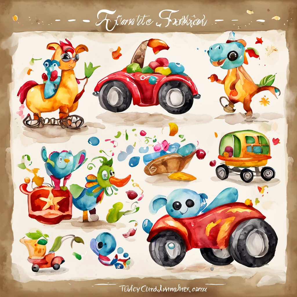 Logo design，Funny father and his children，Toy brands，Jumping colors，planar，Trendy style