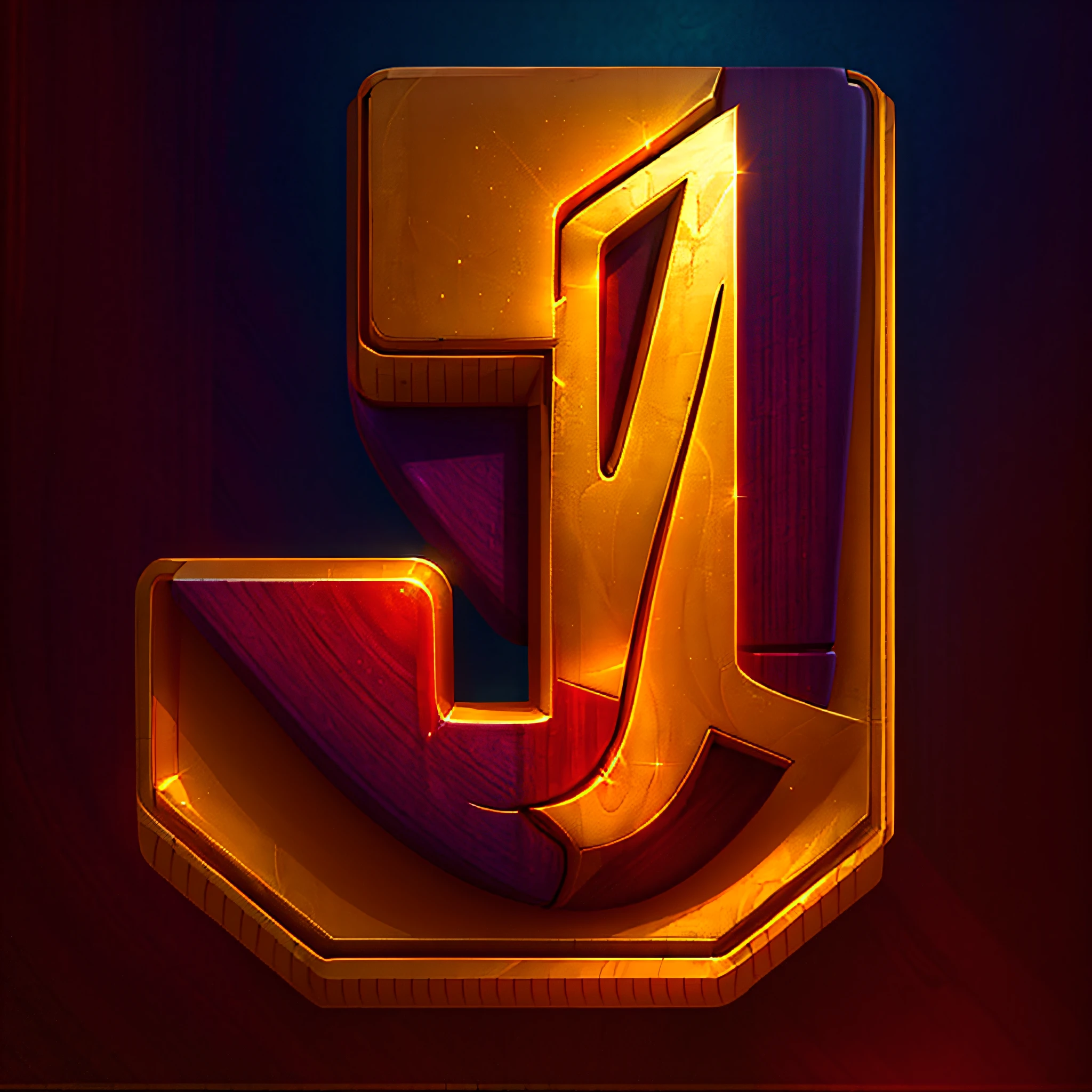 The letter J，Phnom Penh game icon in Mayan style，A supreme masterpiece，high qulity,Smoothness,Bright and vivid
