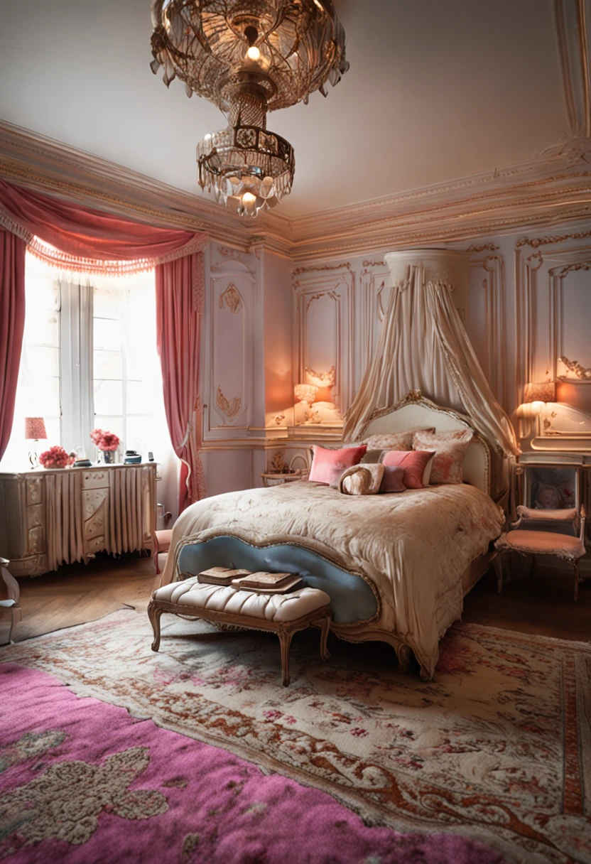 French style，Bedrooms