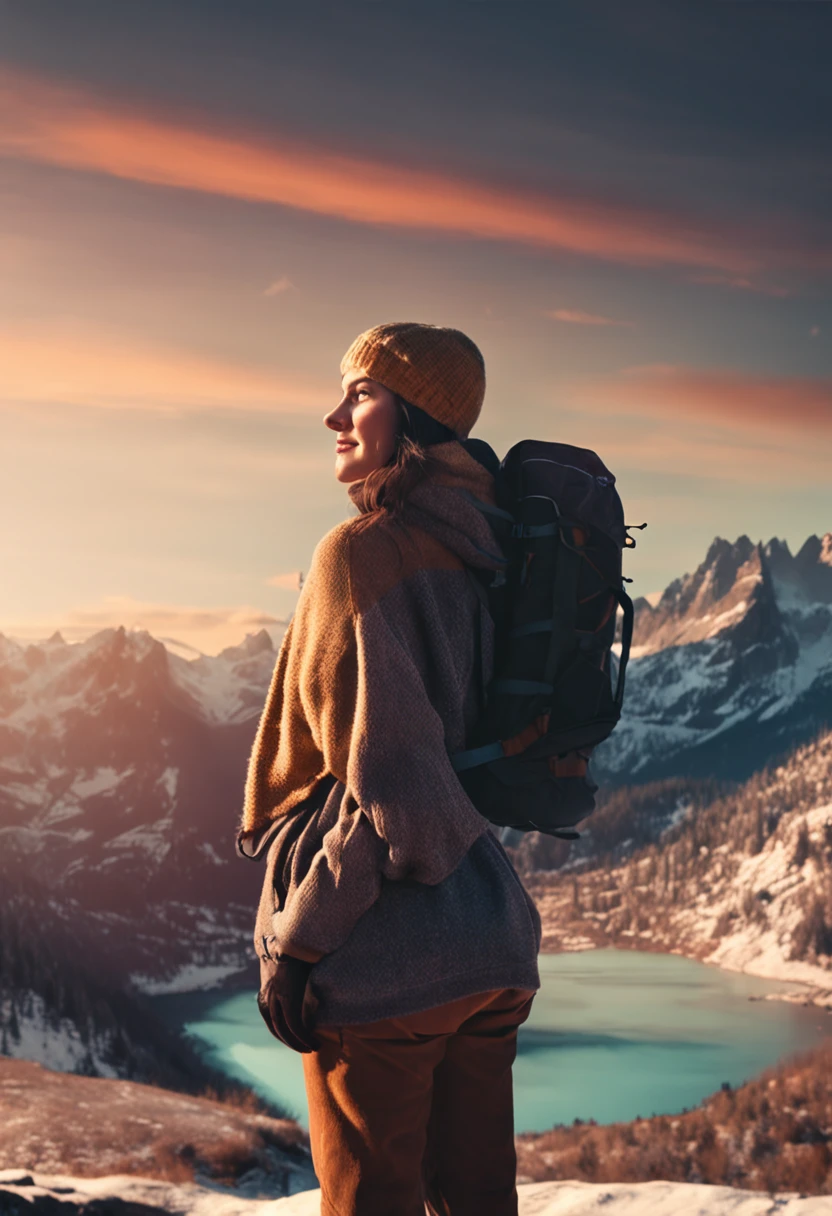 VeronicaCipher ((upper body selfie, happy)), masterpiece, best quality, ultra-detailed, solo, outdoors, (night), mountains, nature, (stars, moon) cheerful, happy, backpack, sleeping bag, camping stove, water bottle, mountain boots, gloves, sweater, hat, flashlight, forest, rocks, river, wood, smoke, shadows, contrast, clear sky, analog style (look at viewer:1.2) (skin texture) (film grain:1.3), (warm hue, warm tone) :1.2), close up, cinematic light, sidelighting, ultra high res, best shadow, RAW, upper body, , wearing pullover
kodak vision 3,