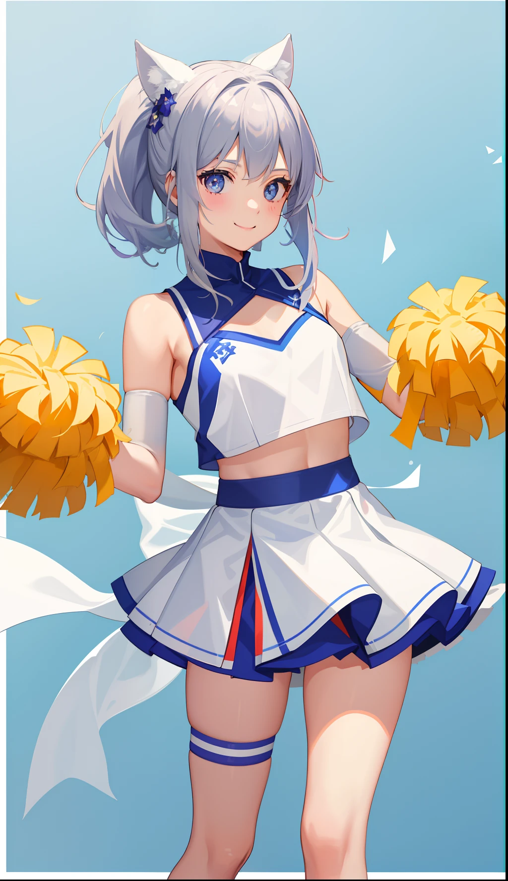 cheerleader, sticker, head, no background