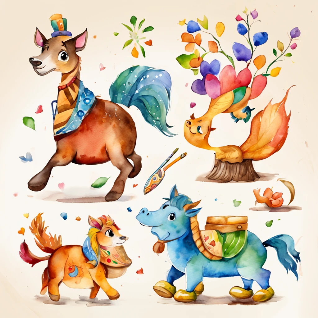 Logo design,Funny father and his children,Toy brands,Jumping colors,planar,Trendy style