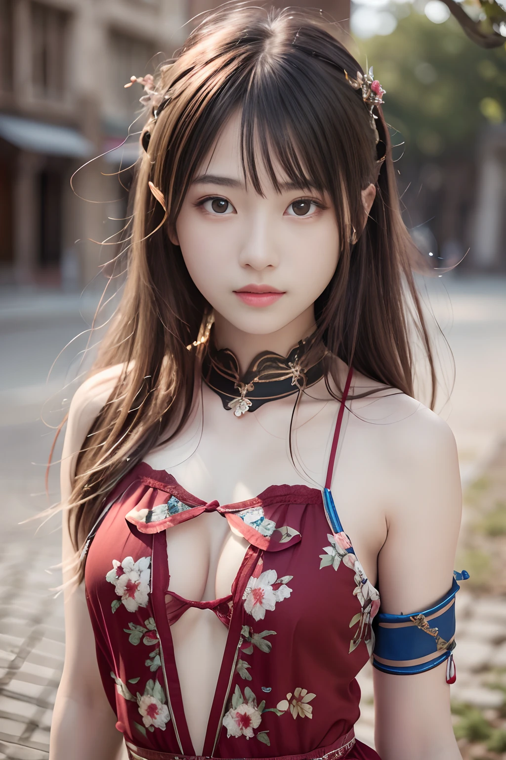 Best quality,masterpiece,ultra high res,(photorealistic:1.4),1girl,shoulder,charming,Looking at the camera,